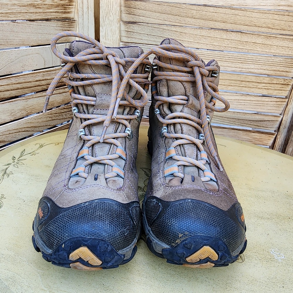 Oboz Sz 10 Brown Leather Bridger Mid B-DRY Waterproof Hiking Boots Utility - Picture 2 of 6